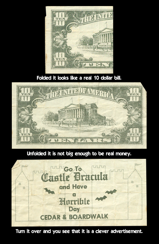 [fake 10 dollar bill ad]
