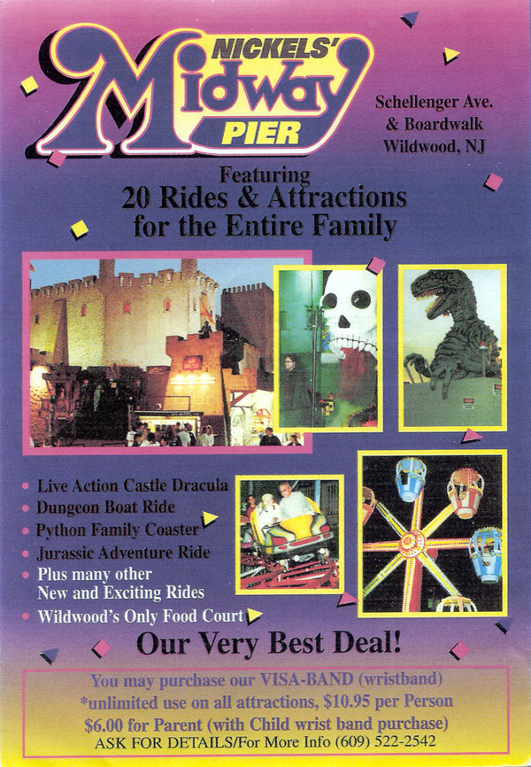 castle dracula wildwood nj advertising tourism pamphlet pamphlet advertising