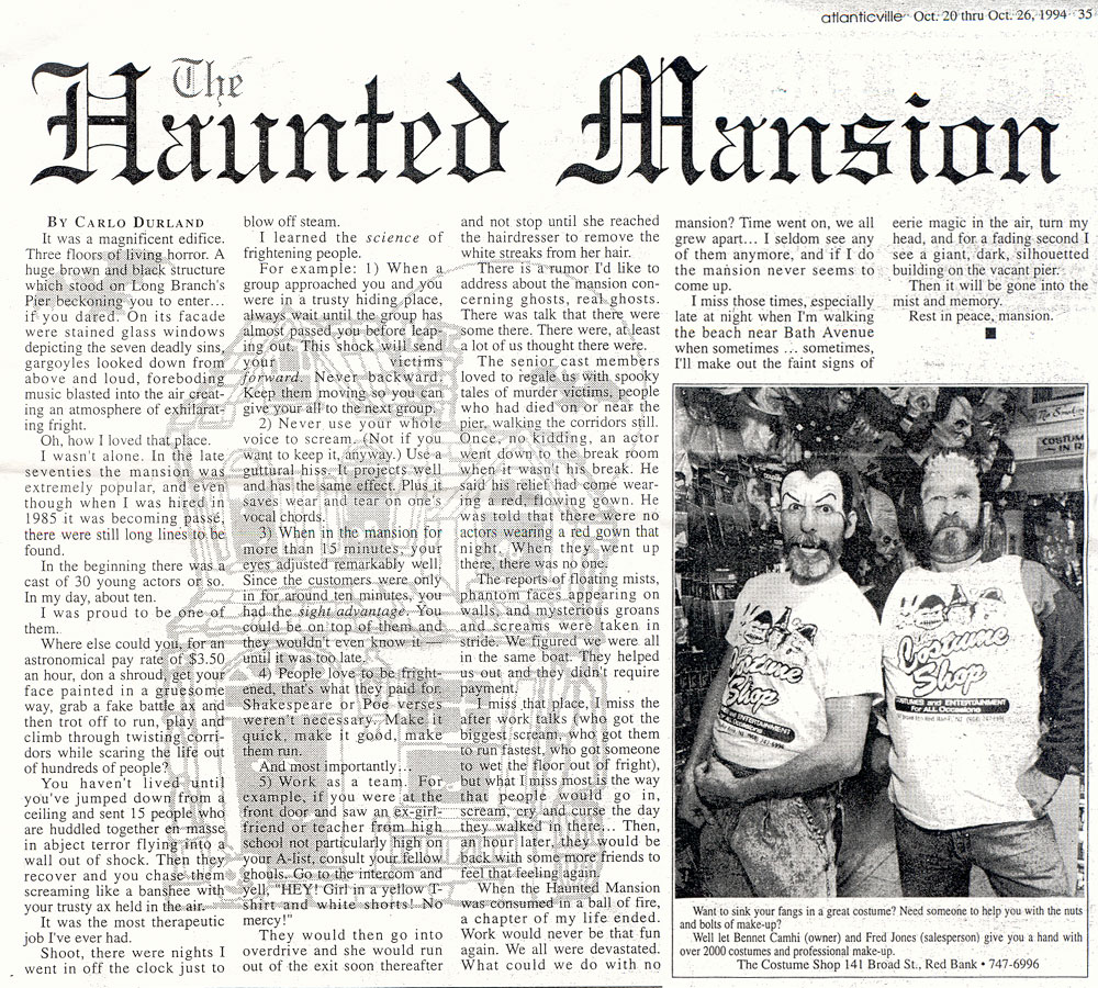 [Atlanticville Haunted Mansion Article]